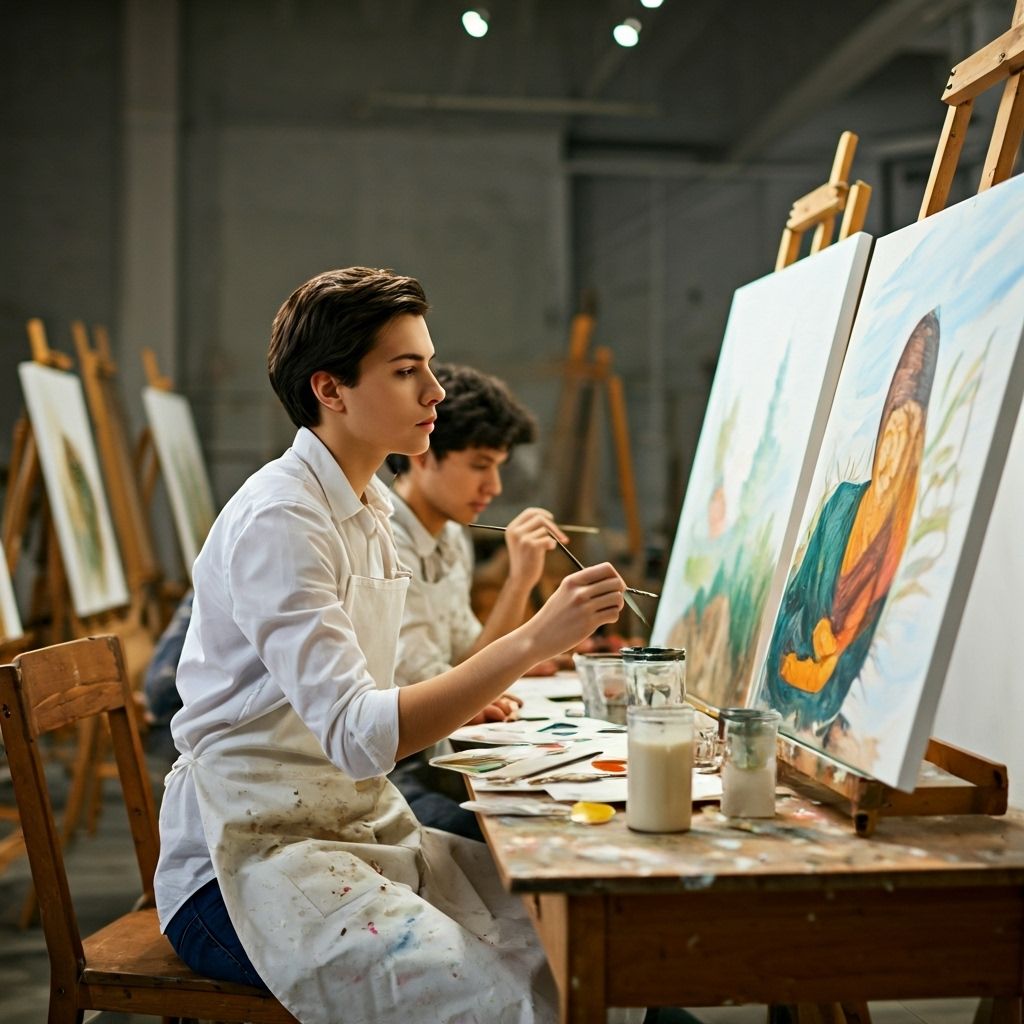 Art studio background